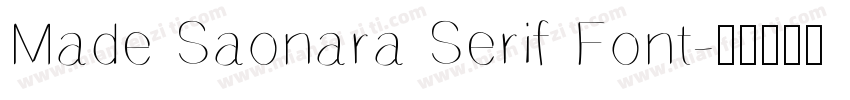 Made Saonara Serif Font字体转换